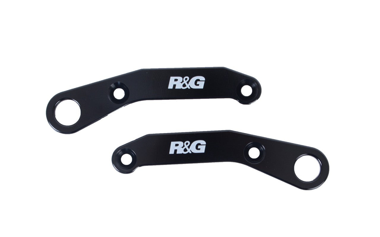 piastra per aggancio cinghie - coppia, KTM RC125 / RC390 '17-'21 - nero