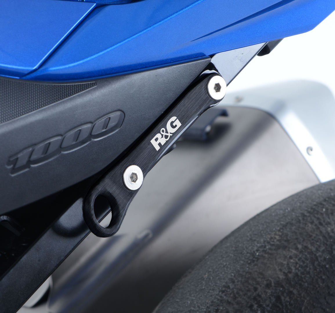 piastra per aggancio cinghie - coppia, Suzuki GSX-R1000/R '17- - nero