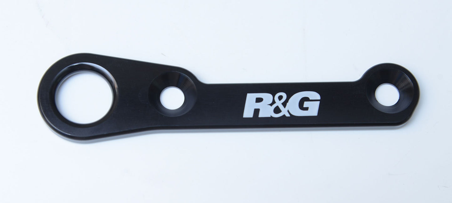 piastra per aggancio cinghie - coppia, Yamaha YZF-R25 '14- / R3 '15- - nero