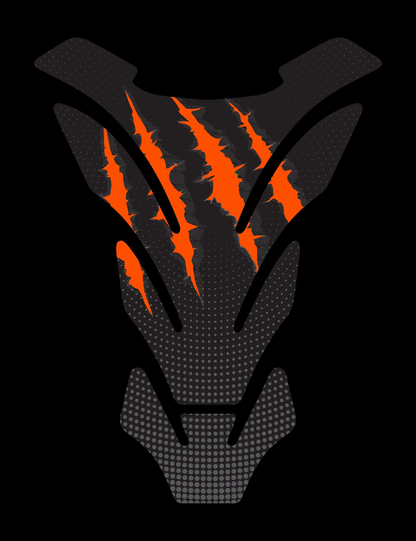 Protezione serbatoio resinata, tipo B - "GRAFFIO" Arancione