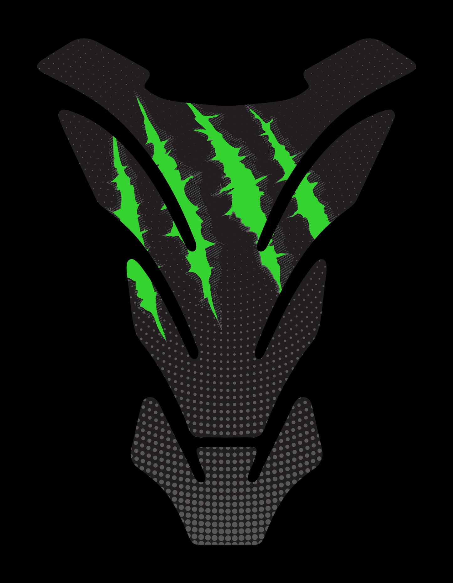 Protezione serbatoio resinata, tipo B - "GRAFFIO" Verde