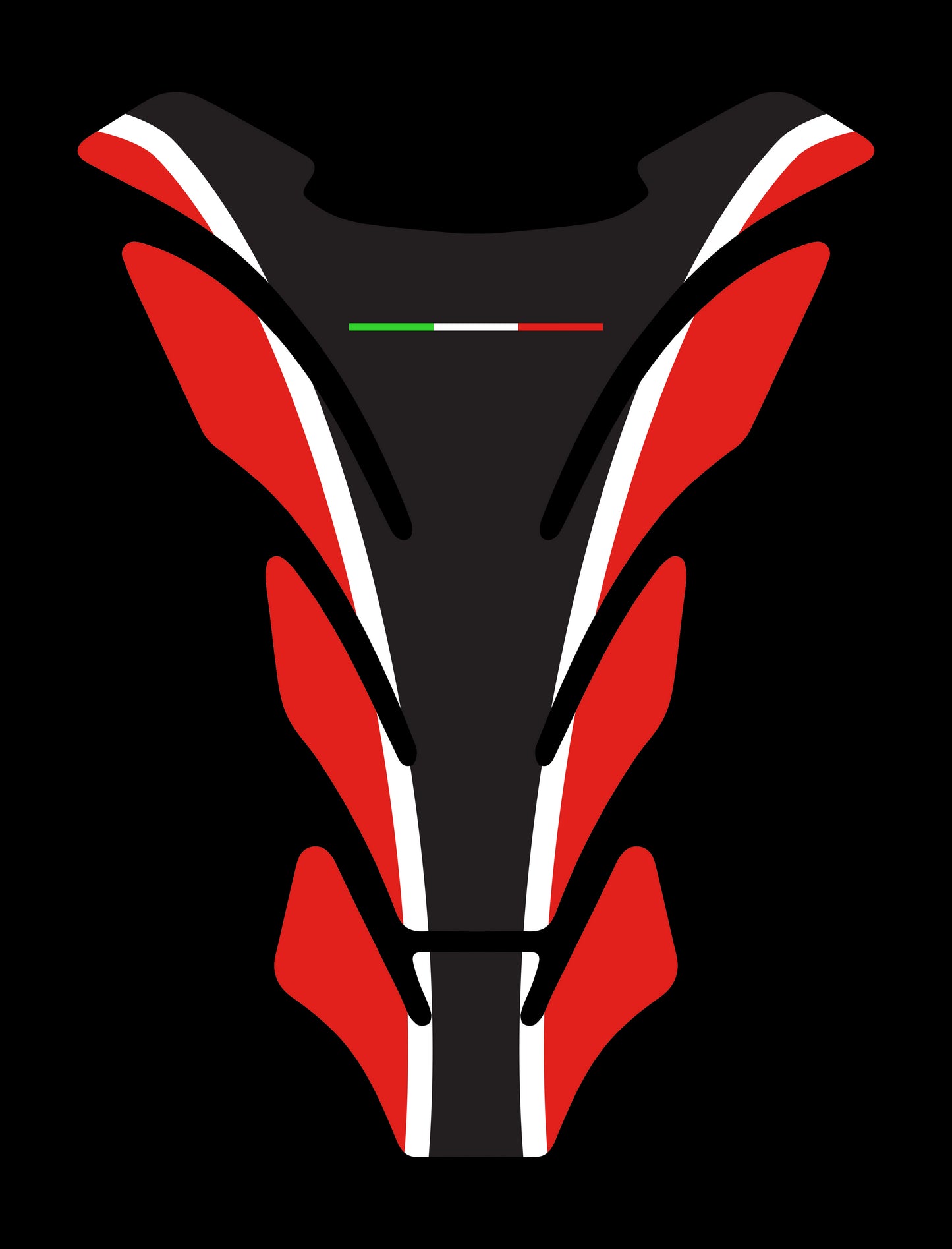 Protezione serbatoio resinata, tipo B - "LINE" Rosso