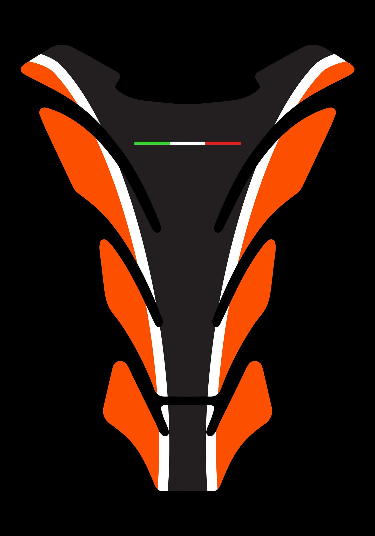 Protezione serbatoio resinata, tipo B - "LINE" Arancione