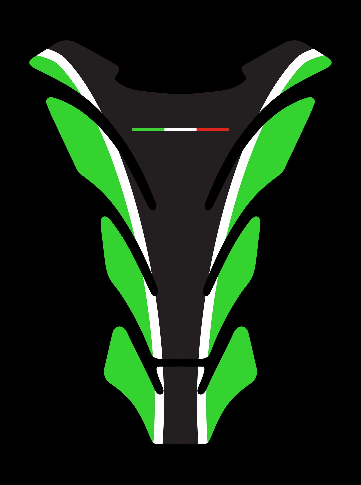 Protezione serbatoio resinata, tipo B - "LINE" Verde