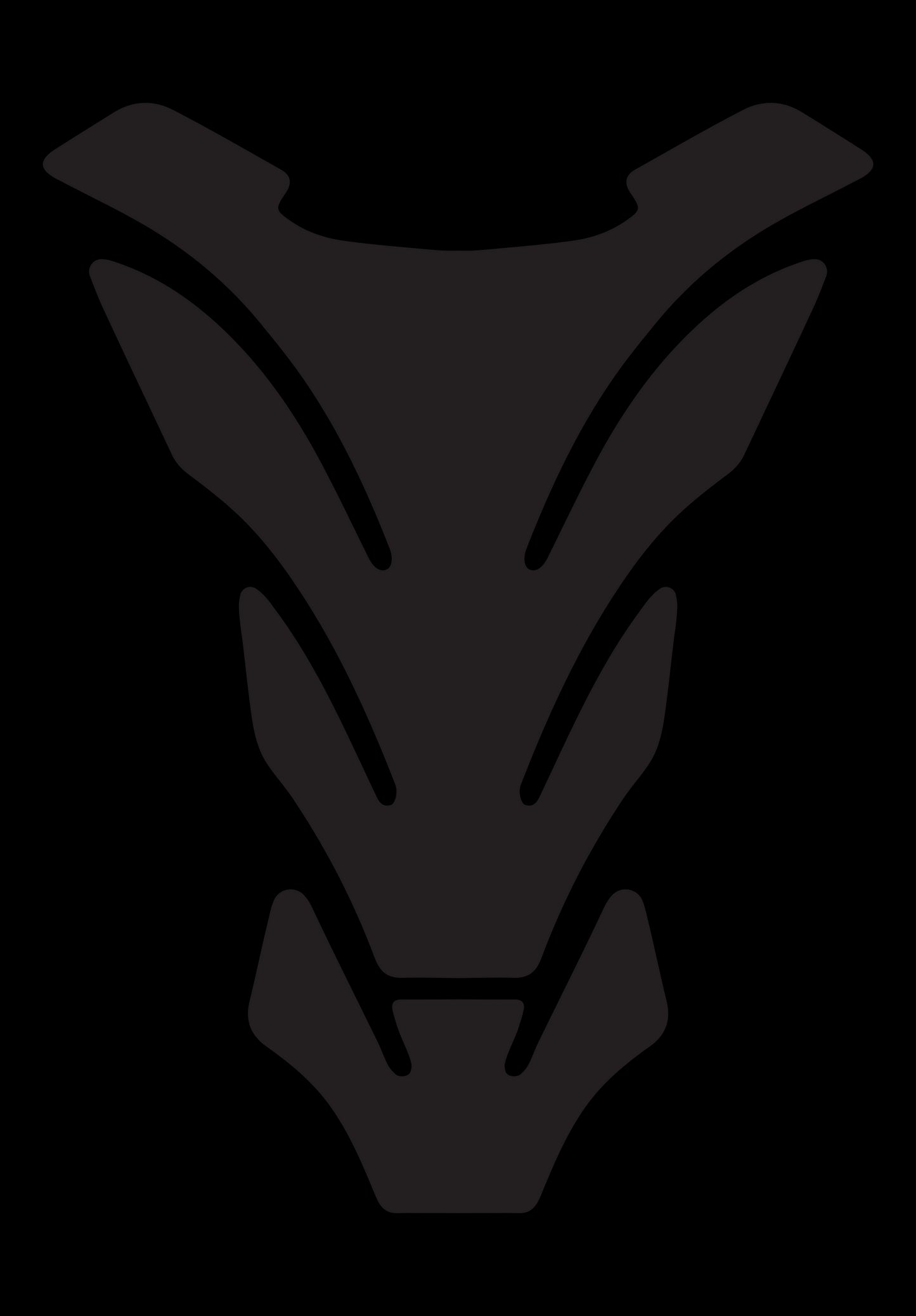 Protezione serbatoio resinata, tipo B - nero