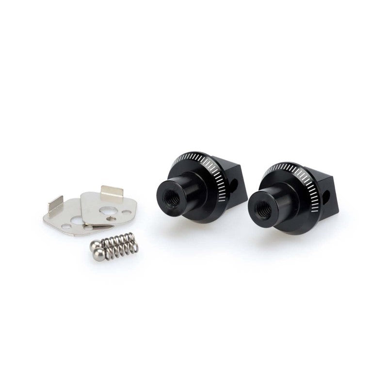 PUIG ADATTATORI POGG. FISSI PASSEGGERO SUZUKI DL1000XT V-STROM 17-19 NERO