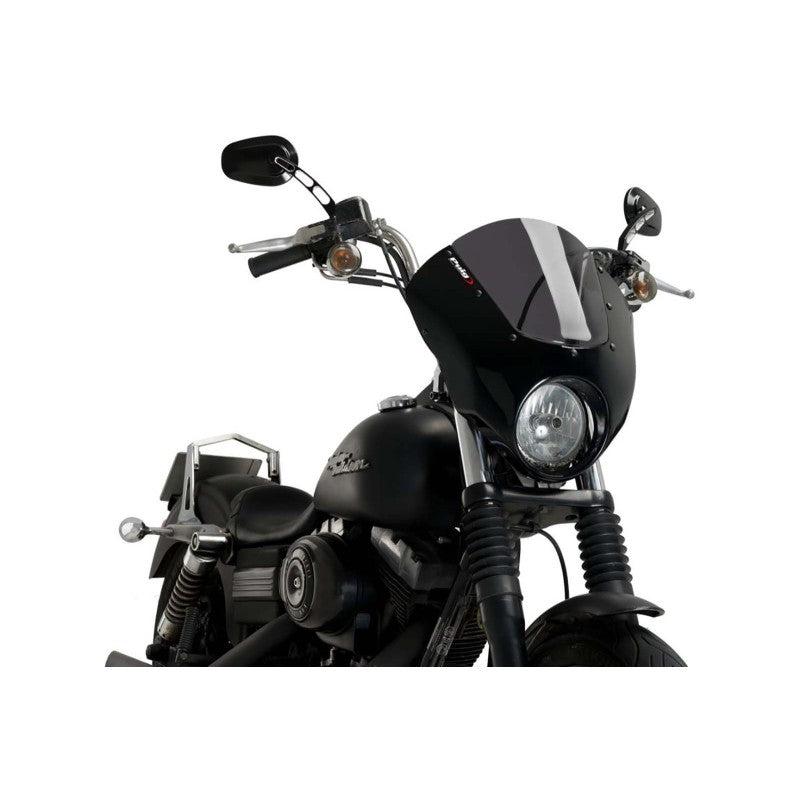 PUIG CUPOLINO SEMICARENATO DARK NIGHT HARLEY D. DYNA STREET BOB FXDB/I 06-17 FUME SCURO