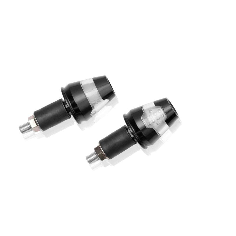 PUIG FRECCE LED MODELLO BUOY NERO - Lenti trasparenti - Omologate secondo gli standard europei - Dimensioni: 66x29 mm. -