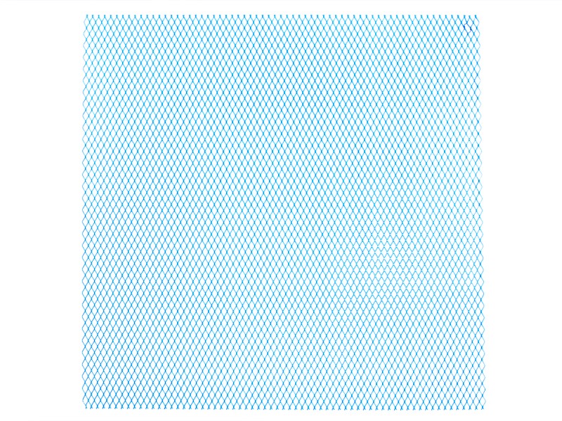 Retina decorativa in alluminio 30X30 cm colore Blu