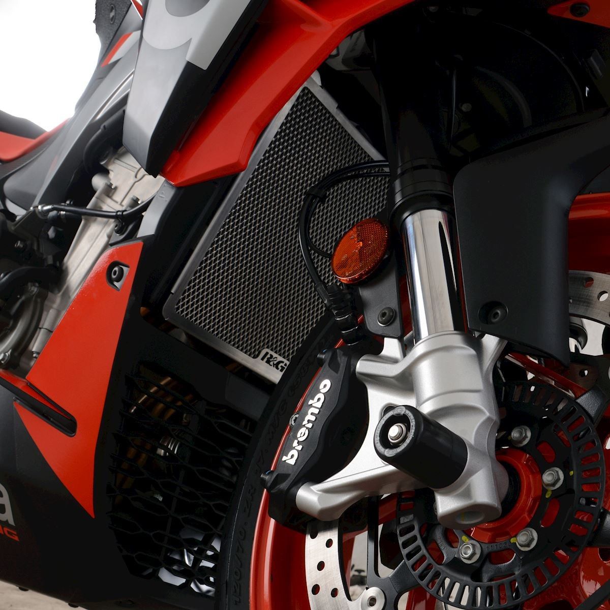 retina protezione radiatore - Aprilia 660 Tuono '21- / RS660 '21- (colore rosso)