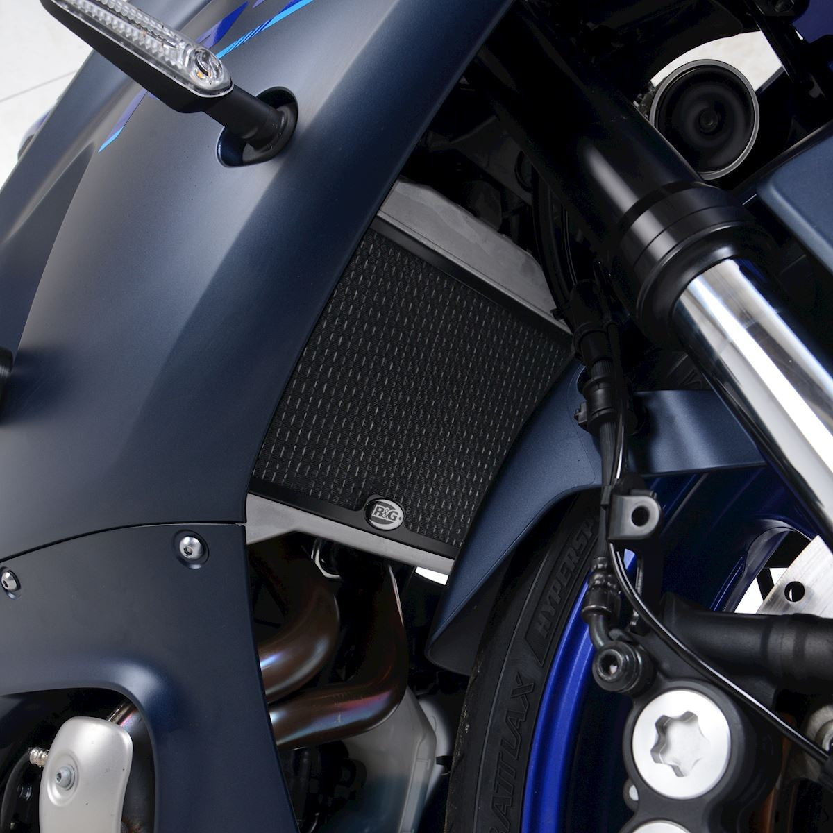 retina protezione radiatore - Yamaha R7 '22- (colore titanio)