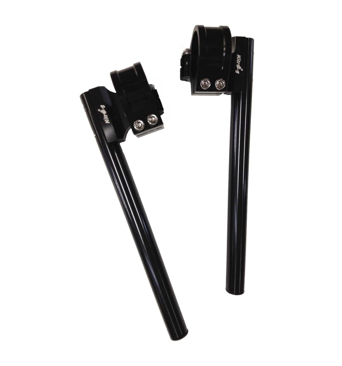 Semimanubri rialzati diametro 41 mm con inclinazione regolabile neri