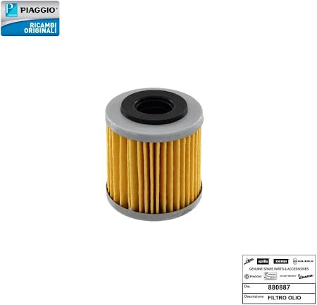 FILTRO OLIO MOTORE PIAGGIO PER BEVERLY 350/400 E MP3 400 (880887)