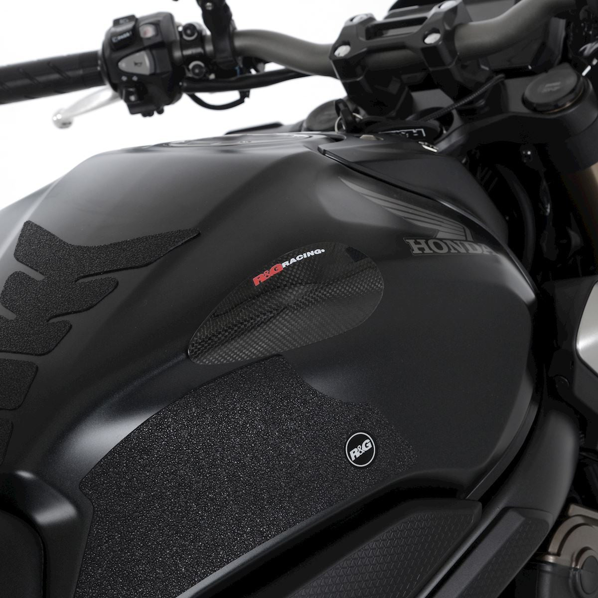 sliders serbatoio in carbonio, finitura lucida, Honda CBR650R '19- / CB650R '19-