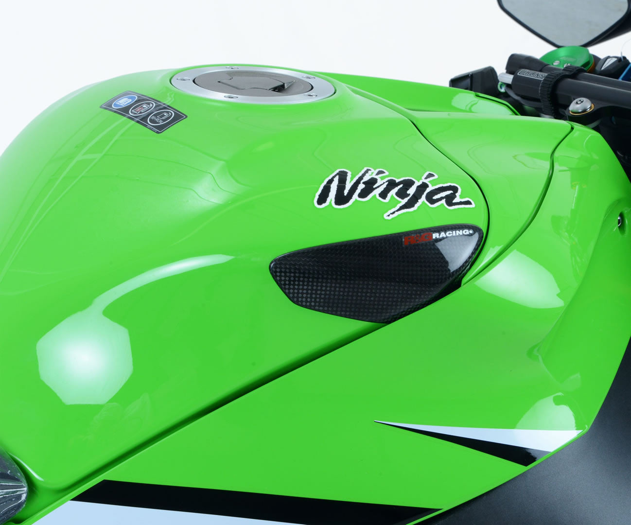 sliders serbatoio in carbonio, Kawasaki ZX10-R '11-'20 - finitura lucida