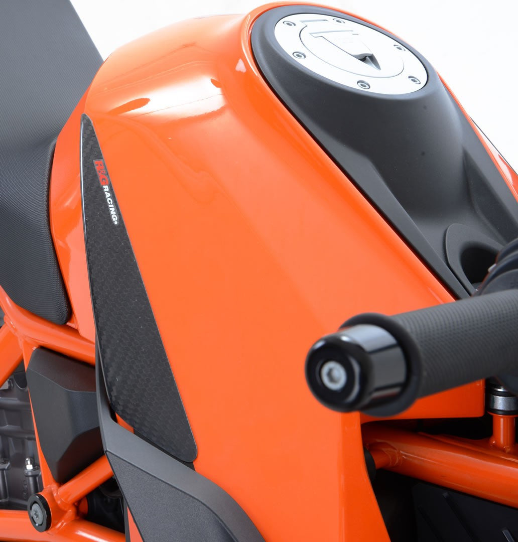 sliders serbatoio in carbonio, KTM 1290 Superduke / Super Duke R fino 2019 - finitura lucida