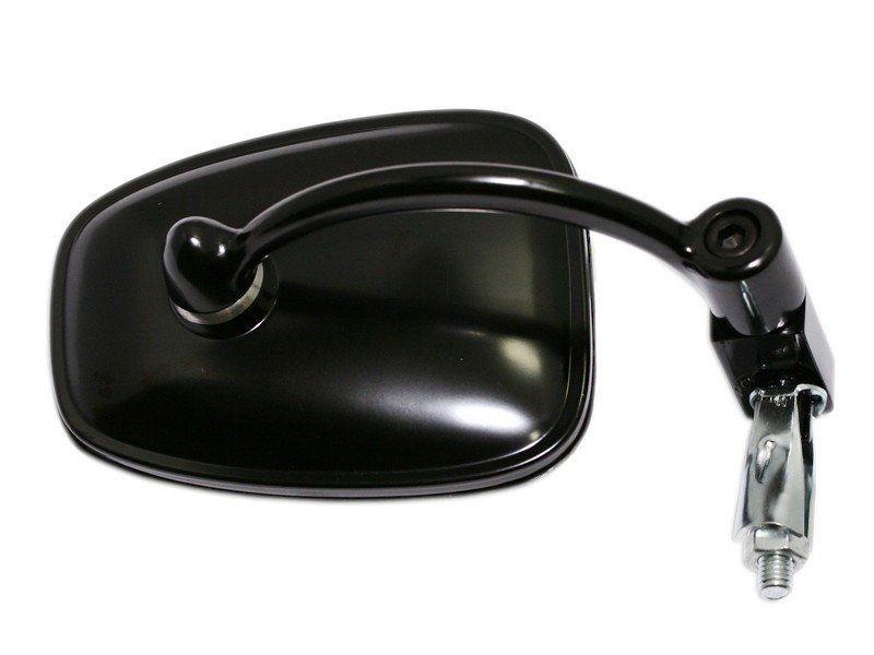 SPECCHIETTO BAR END DX-SX ALLUMINIO-LAMIERA ECONOMICI "BUBBLE" colore Nero