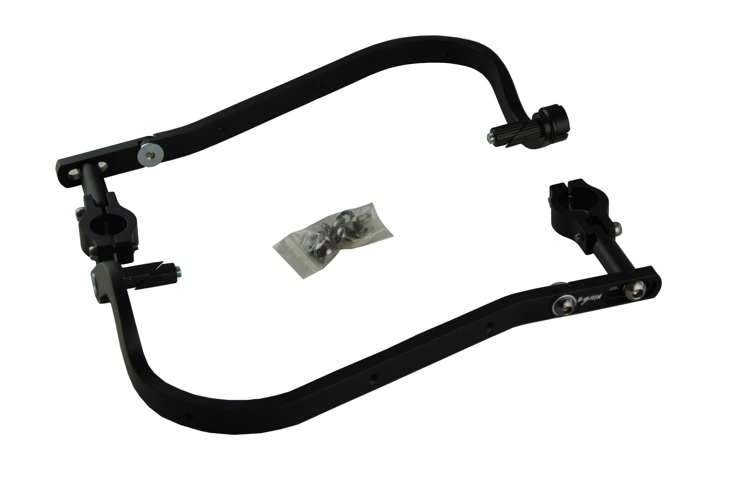 Protezione e supporto paramani nero - manubrio 22,2mm