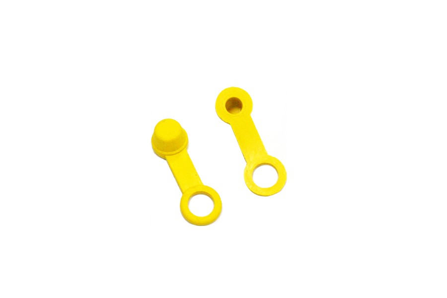 Tappino in gomma colorato spurgo pinza/pompa colore Giallo