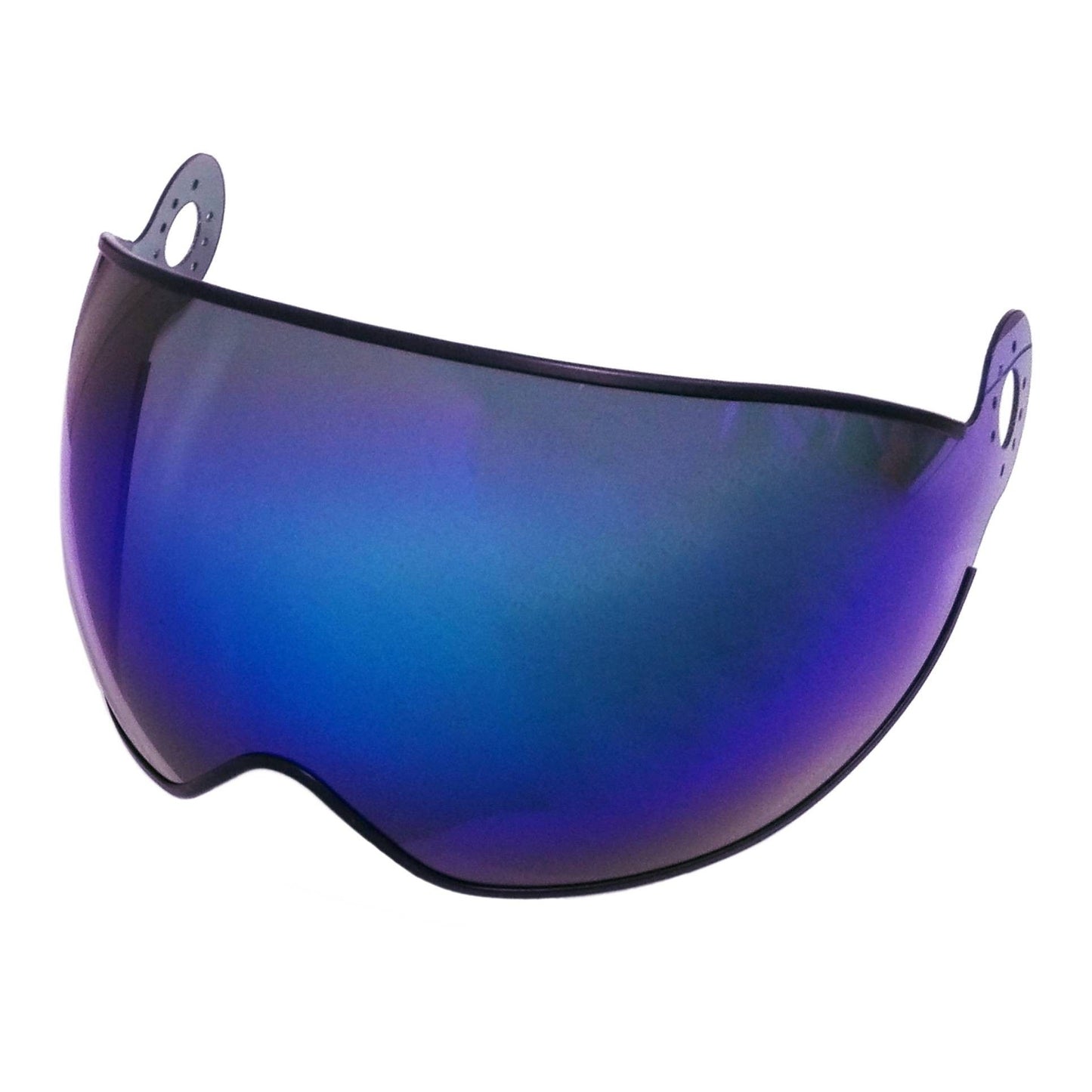 Visiera compatibile con caschi MOMO DESIGN® antigraffio 1,5mm Specchiata blu