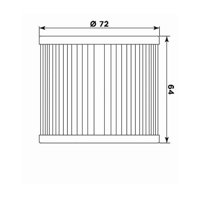 FILTRO OLIO PER SUZUKI GS/GSX 750T/GSX1100ET MEIWA (268133)