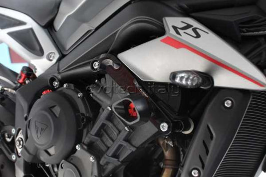 TAMPONI PARATELAIO AMMORTIZZATI TRIUMPH STREET TRIPLE 765 R/S/RS 2017-2025
