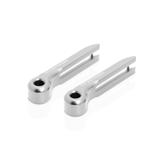 KIT TERMINALI LEVA alluminio ARGENTO (coppia) - Senza Categoria