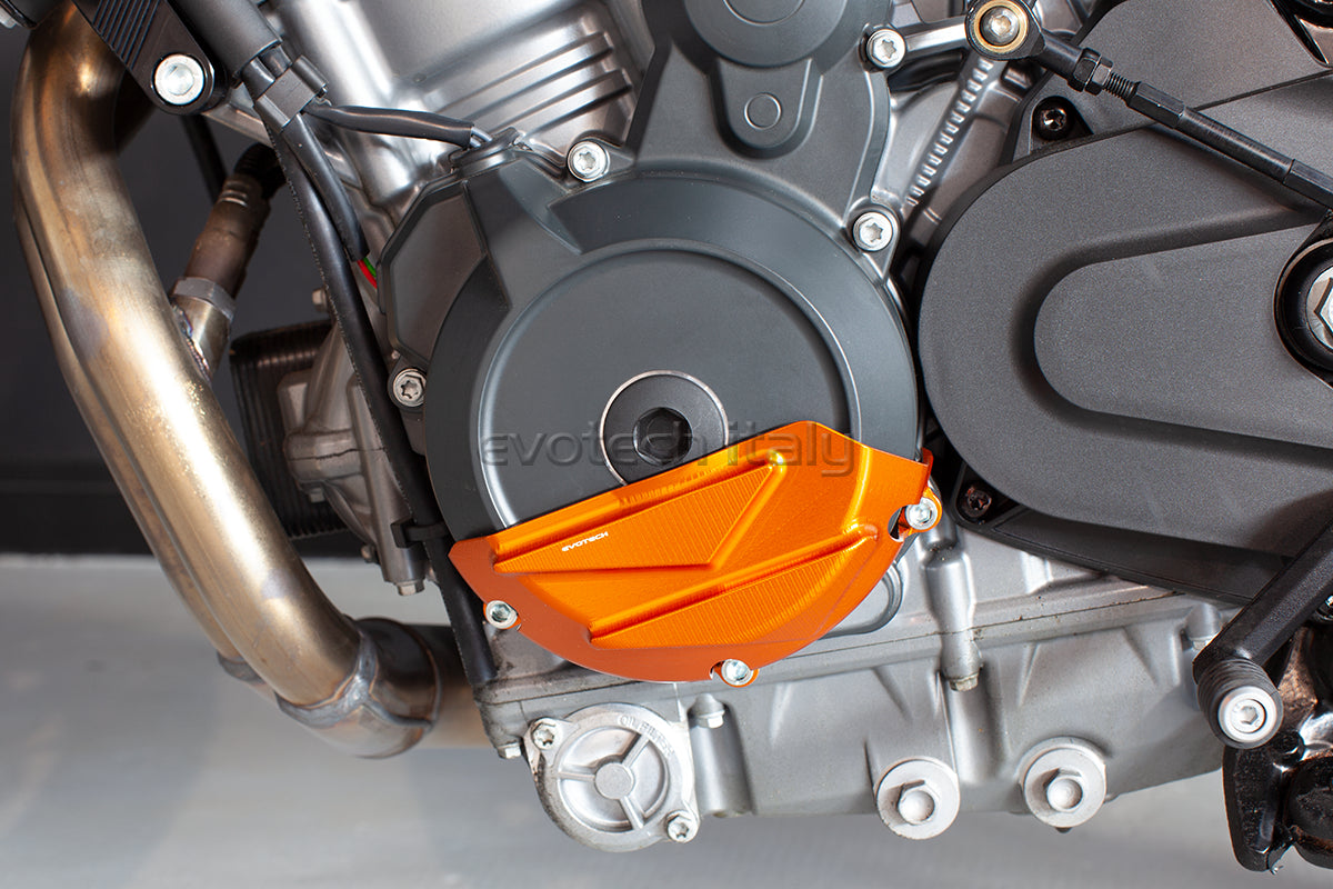 PROTEZIONE MOTORE SINISTRA KTM DUKE 790 ARANCIONE, EVOTECH