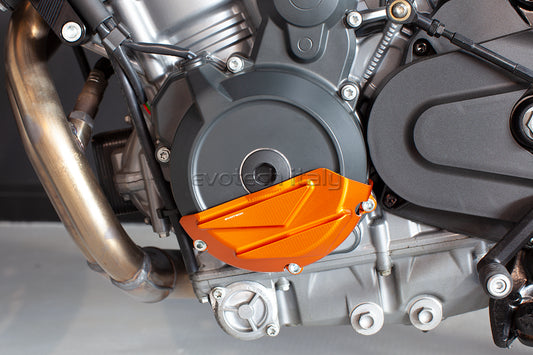 PROTEZIONE MOTORE SINISTRA KTM DUKE 790 ARANCIONE, EVOTECH
