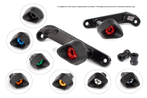 TAMPONI PARATELAIO AMMORTIZZATI TRIUMPH STREET TRIPLE 765 R/S/RS 2017-2025