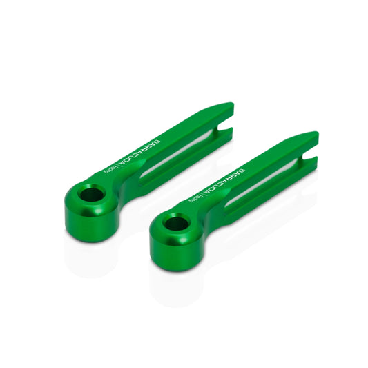 KIT TERMINALI LEVA alluminio VERDE (coppia) - Senza Categoria