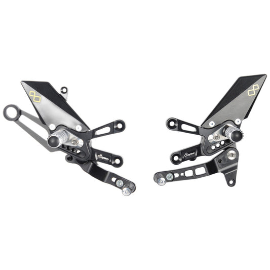 Aprilia RSV4 1100 Factory 2019 Pedane Regolabili Con Poggia Piedi Fissi , Cambio Diritto