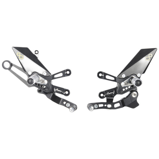 Aprilia RSV4 1100 Factory 2020 Pedane Regolabili Con Poggiapiedi Snodati , Cambio Rovescio