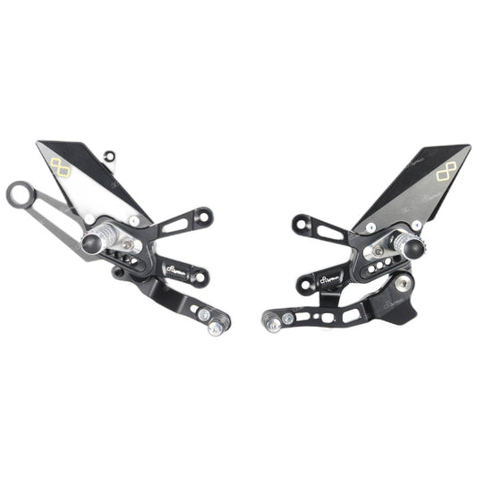 Aprilia RSV4 1100 Factory 2020 Pedane Regolabili Con Poggiapiedi Fissi , Cambio Rovescio