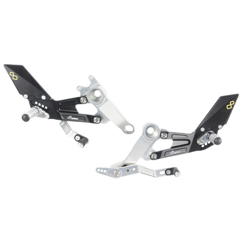 Aprilia Tuono 660 2020 Pedane Regolabili con Poggiapiedi Snodati