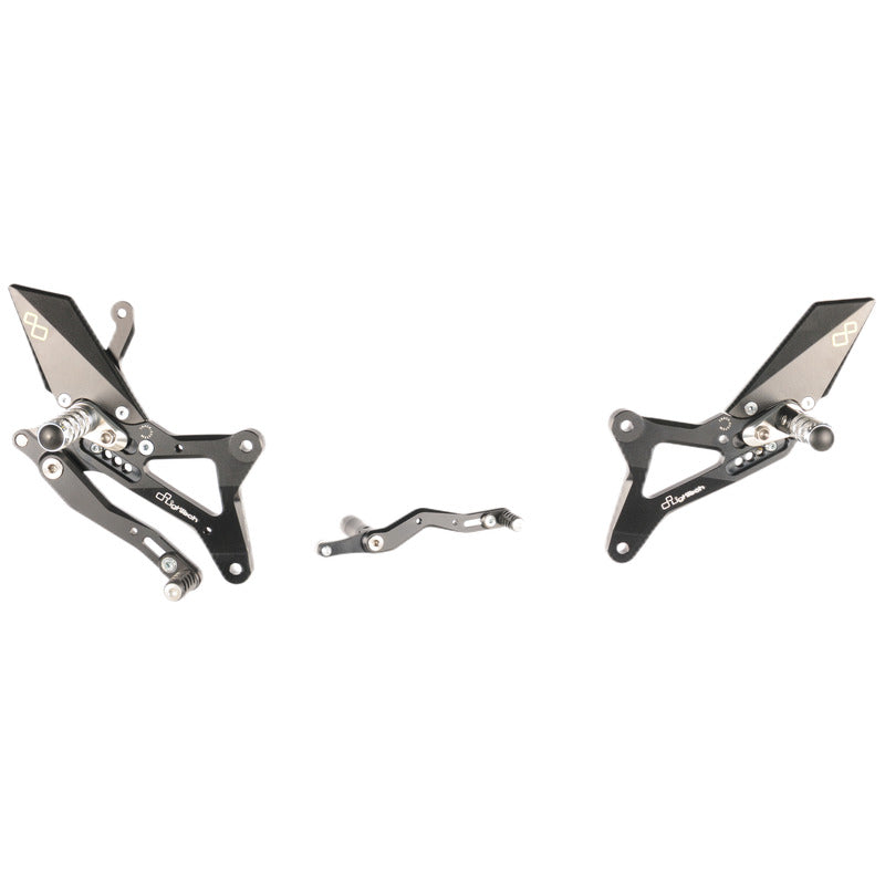 Yamaha R1 2013 Pedane Regolabili Con Poggiapiedi Snodati