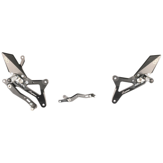 Yamaha R1 2010 Pedane Regolabili Con Poggiapiedi Snodati