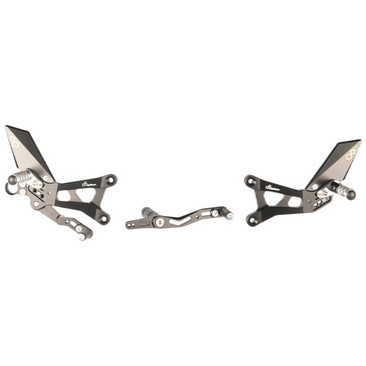 Yamaha R6 2011 Pedane Regolabili Con Poggia Piedi Fissi