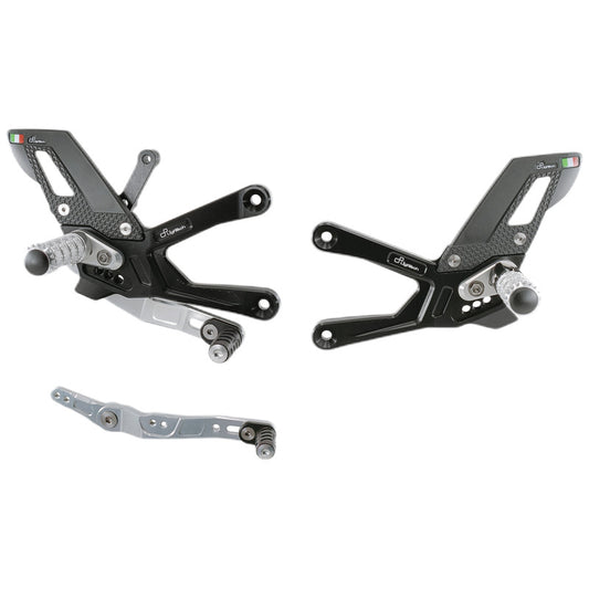 Yamaha R1M 2024 Pedane Regolabili Con Poggiapiedi Snodati