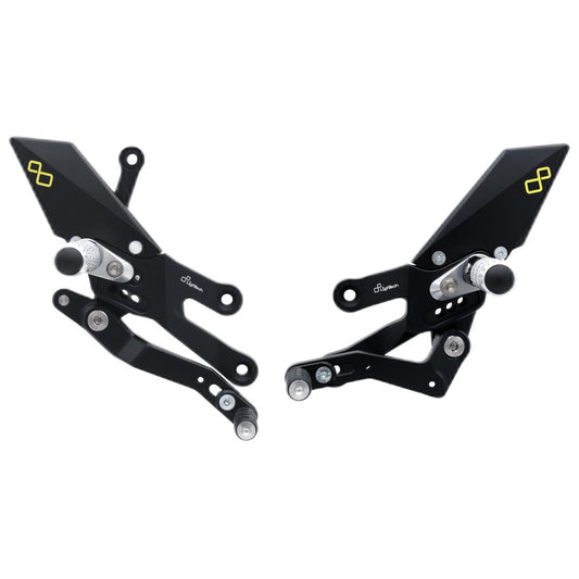 Yamaha R7 2023 Pedane Regolabili con poggiapiedi fisso