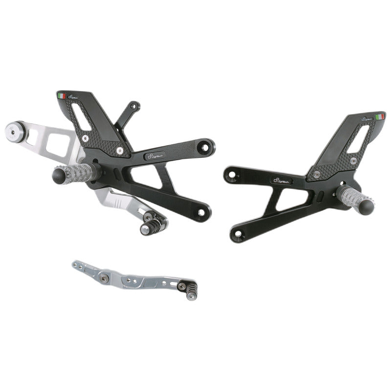 Yamaha R1 2015 Pedane Regolabili Con Poggia Piedi Fissi - TRACK USE