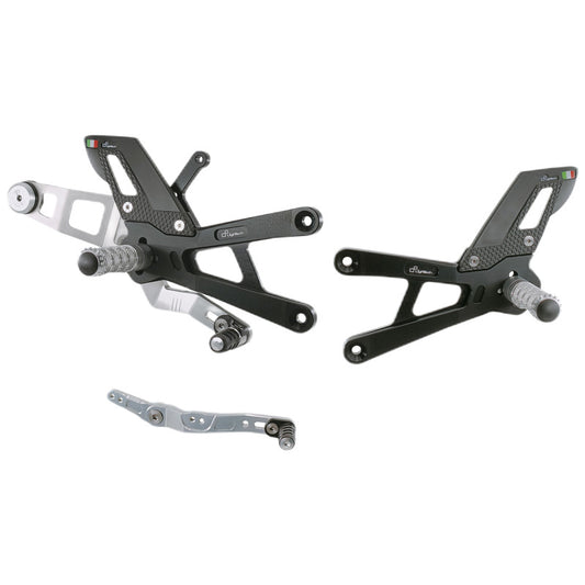 Yamaha R1 2016 Pedane Regolabili Con Poggia Piedi Fissi - TRACK USE