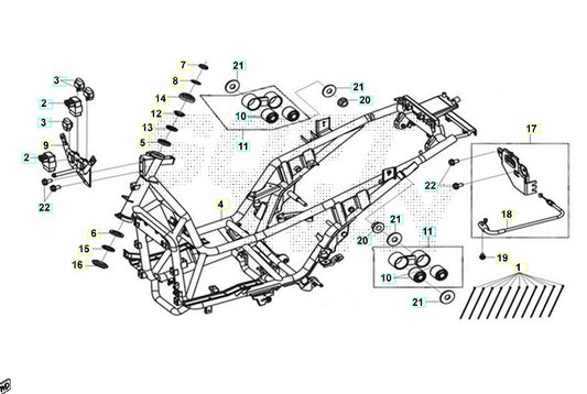 SERIE STERZO ORIGINALE SYM CITYCOM 300S/ABS