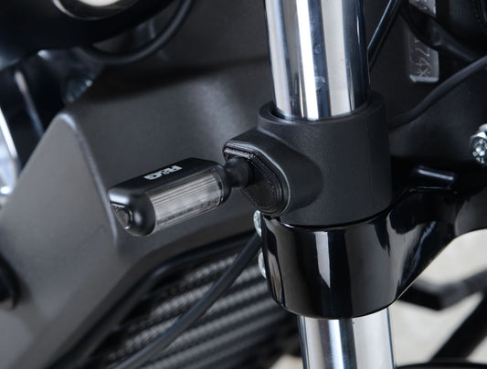Adattatori per minifrecce anteriori per Indian Scout '15- / Scout Bobber / Scout Sixty (minifrecce non incluse)