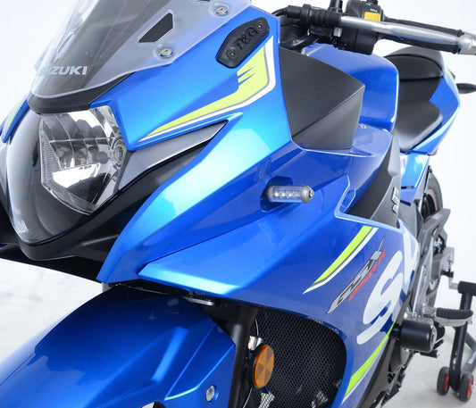 Adattatori per minifrecce anteriori per Suzuki GSX250R '17- - uso con minifrecce (minifrecce non incluse)