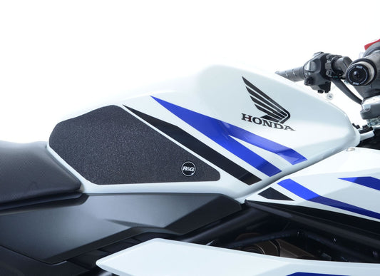 Kit 2pz.adesivi anti-scivolo serbatoio HONDA CBR500R '16-'18 / CB500F '16-'18 - trasparente