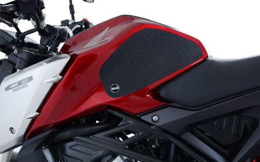 Kit 2pz.adesivi anti-scivolo serbatoio HONDA CB125R '18- - trasparente
