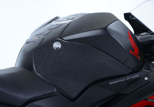 Kit 2pz.adesivi anti-scivolo serbatoio HONDA CBR250RR '17- - nero