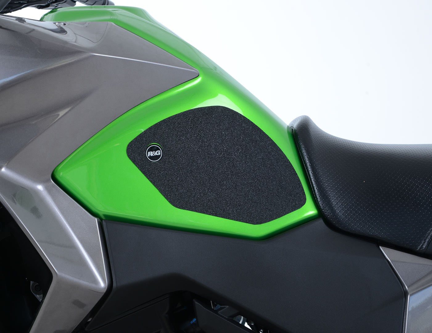 Kit 2pz.adesivi anti-scivolo serbatoio KAWASAKI VERSYS X-250/300 - nero