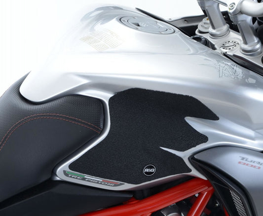 Kit 2pz.adesivi anti-scivolo serbatoio MV AGUSTA 800 TURISMO VELOCE - trasparente